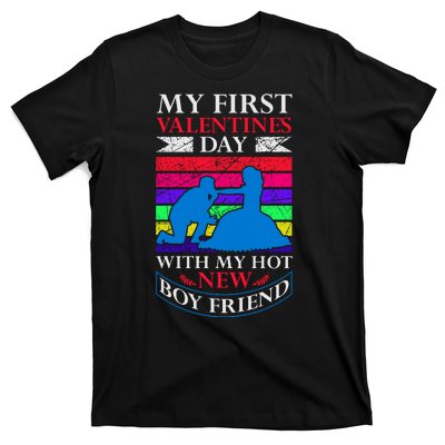 My First Valentine's Day With My Hot New Boyfriend T-Shirt