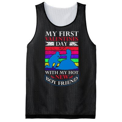 My First Valentine's Day With My Hot New Boyfriend Mesh Reversible Basketball Jersey Tank