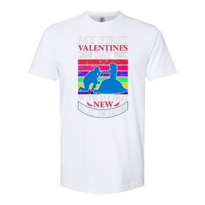 My First Valentine's Day With My Hot New Boyfriend Softstyle CVC T-Shirt