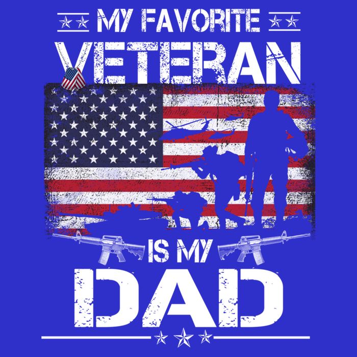My Favorite Veteran Is My Dad Gift Flag Father Veterans Day Funny Gift T-Shirt