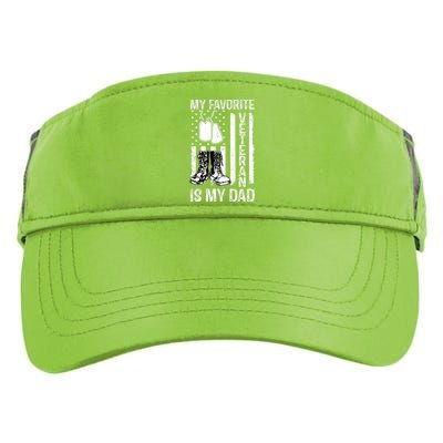 My Favorite Veteran Is My Dad Army Military Veterans Day Adult Drive Performance Visor