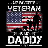 My Favorite Veteran Is My Daddy Flag Father Veterans Day Cooling Performance Crew T-Shirt