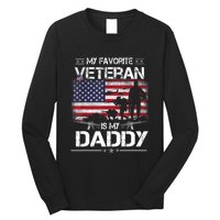 My Favorite Veteran Is My Daddy Flag Father Veterans Day Long Sleeve Shirt