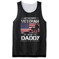 My Favorite Veteran Is My Daddy Flag Father Veterans Day Mesh Reversible Basketball Jersey Tank