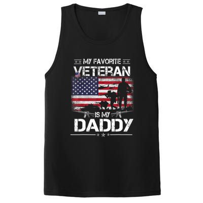 My Favorite Veteran Is My Daddy Flag Father Veterans Day PosiCharge Competitor Tank