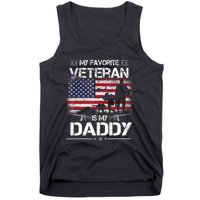 My Favorite Veteran Is My Daddy Flag Father Veterans Day Tank Top