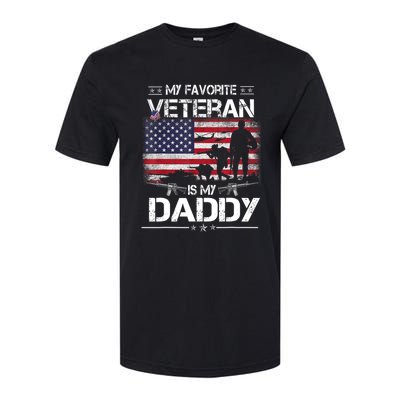 My Favorite Veteran Is My Daddy Flag Father Veterans Day Softstyle CVC T-Shirt