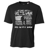 Military Family Veteran Support My Dad US Veteran Patriotic Cooling Performance Crew T-Shirt