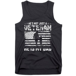 Military Family Veteran Support My Dad US Veteran Patriotic Tank Top