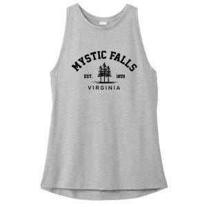 Mystic Falls Virginia Salvatore Stefan Damon Vampire Fan Gift Ladies PosiCharge Tri-Blend Wicking Tank