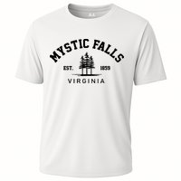 Mystic Falls Virginia Salvatore Stefan Damon Vampire Fan Gift Cooling Performance Crew T-Shirt