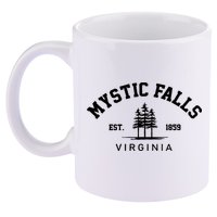 Mystic Falls Virginia Salvatore Stefan Damon Vampire Fan Gift 11oz C Handle Ceramic Mug