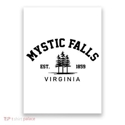 Mystic Falls Virginia Salvatore Stefan Damon Vampire Fan Gift Poster