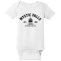 Mystic Falls Virginia Salvatore Stefan Damon Vampire Fan Gift Baby Bodysuit