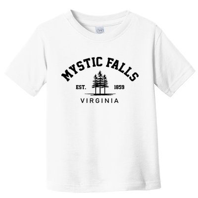 Mystic Falls Virginia Salvatore Stefan Damon Vampire Fan Gift Toddler T-Shirt