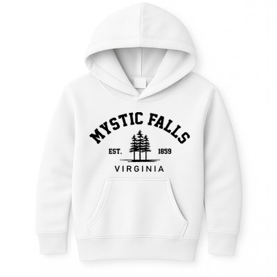 Mystic Falls Virginia Salvatore Stefan Damon Vampire Fan Gift Kids Hoodie