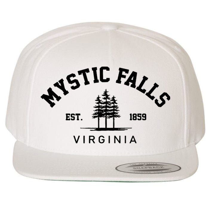 Mystic Falls Virginia Salvatore Stefan Damon Vampire Fan Gift Wool Snapback Cap