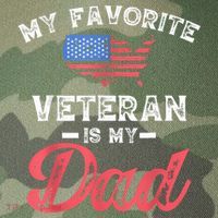 My Favorite Veteran Is My Dad Military Veterans Day Legacy Tie Dye Trucker Hat