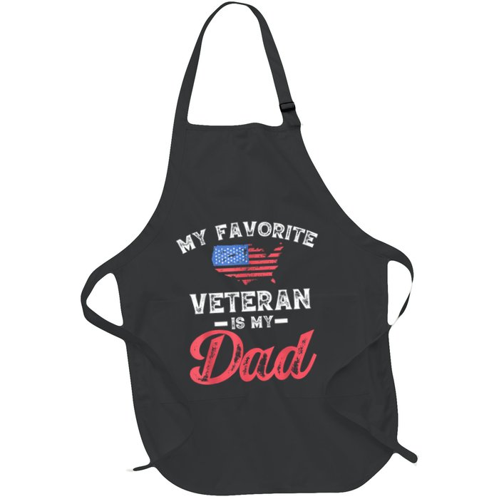 My Favorite Veteran Is My Dad Military Veterans Day Apron