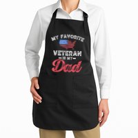 My Favorite Veteran Is My Dad Military Veterans Day Apron
