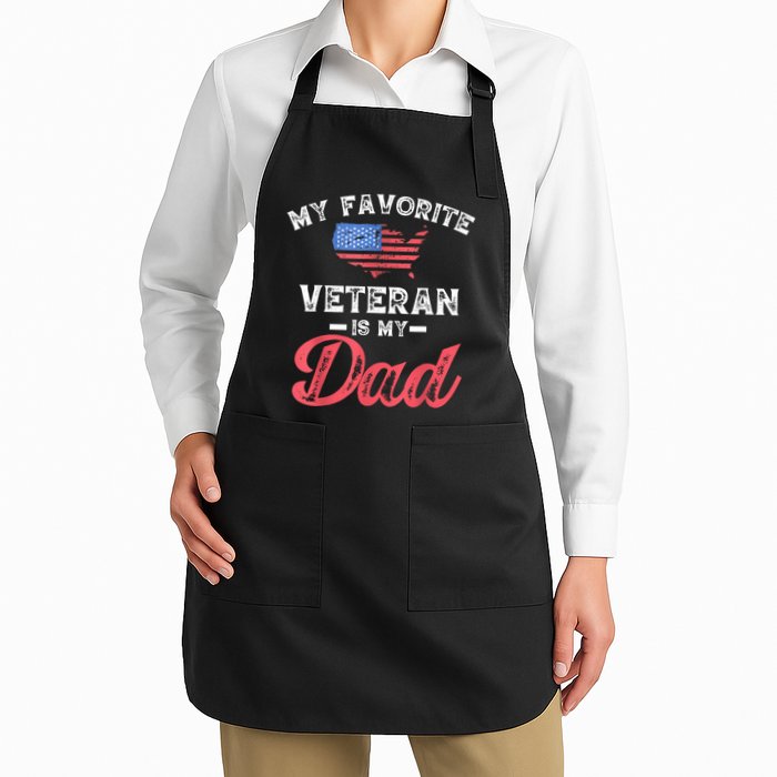 My Favorite Veteran Is My Dad Military Veterans Day Apron