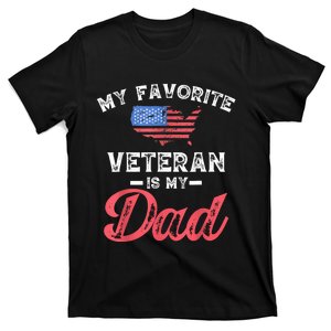 My Favorite Veteran Is My Dad Military Veterans Day T-Shirt