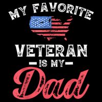 My Favorite Veteran Is My Dad Military Veterans Day 16 in Basic Backpack