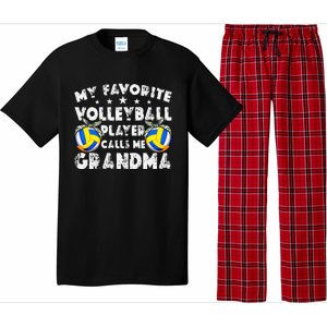 My Favorite Volleyball Player Calls Me Grandma Mother's Day Pajama Set