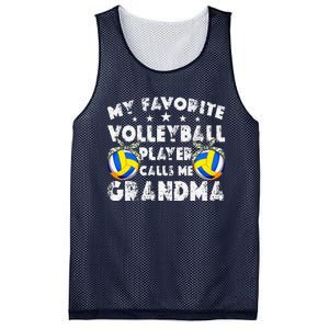 My Favorite Volleyball Player Calls Me Grandma Mother's Day Mesh Reversible Basketball Jersey Tank