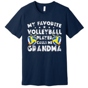 My Favorite Volleyball Player Calls Me Grandma Mother's Day Premium T-Shirt