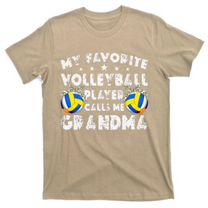 My Favorite Volleyball Player Calls Me Grandma Mother's Day T-Shirt