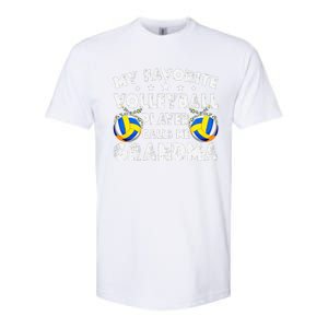 My Favorite Volleyball Player Calls Me Grandma Mother's Day Softstyle CVC T-Shirt