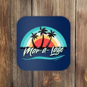 Matching Family Vacation Retro Sunset Maralago Florida Coaster