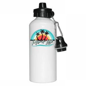 Matching Family Vacation Retro Sunset Maralago Florida Aluminum Water Bottle