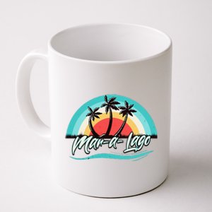 Matching Family Vacation Retro Sunset Maralago Florida Coffee Mug