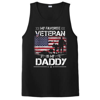 My Favorite Veteran Is My Daddy Flag Father Veterans Day PosiCharge Competitor Tank