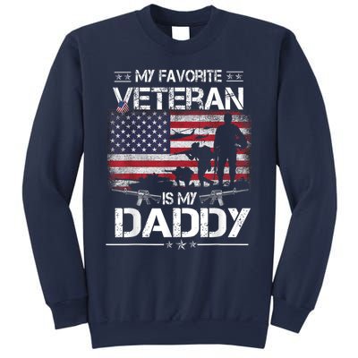 My Favorite Veteran Is My Daddy Flag Father Veterans Day Sweatshirt