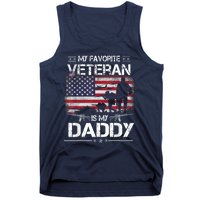 My Favorite Veteran Is My Daddy Flag Father Veterans Day Tank Top