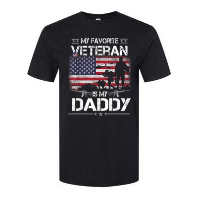 My Favorite Veteran Is My Daddy Flag Father Veterans Day Softstyle CVC T-Shirt