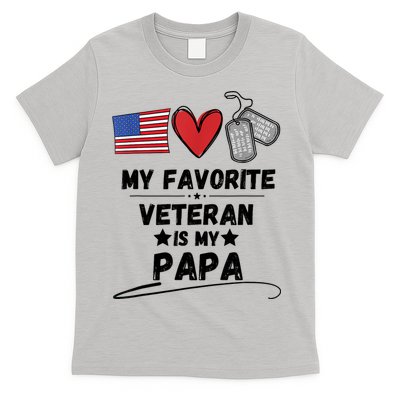 My Favorite Veteran Is My Papa Father Veterans Day T-Shirt