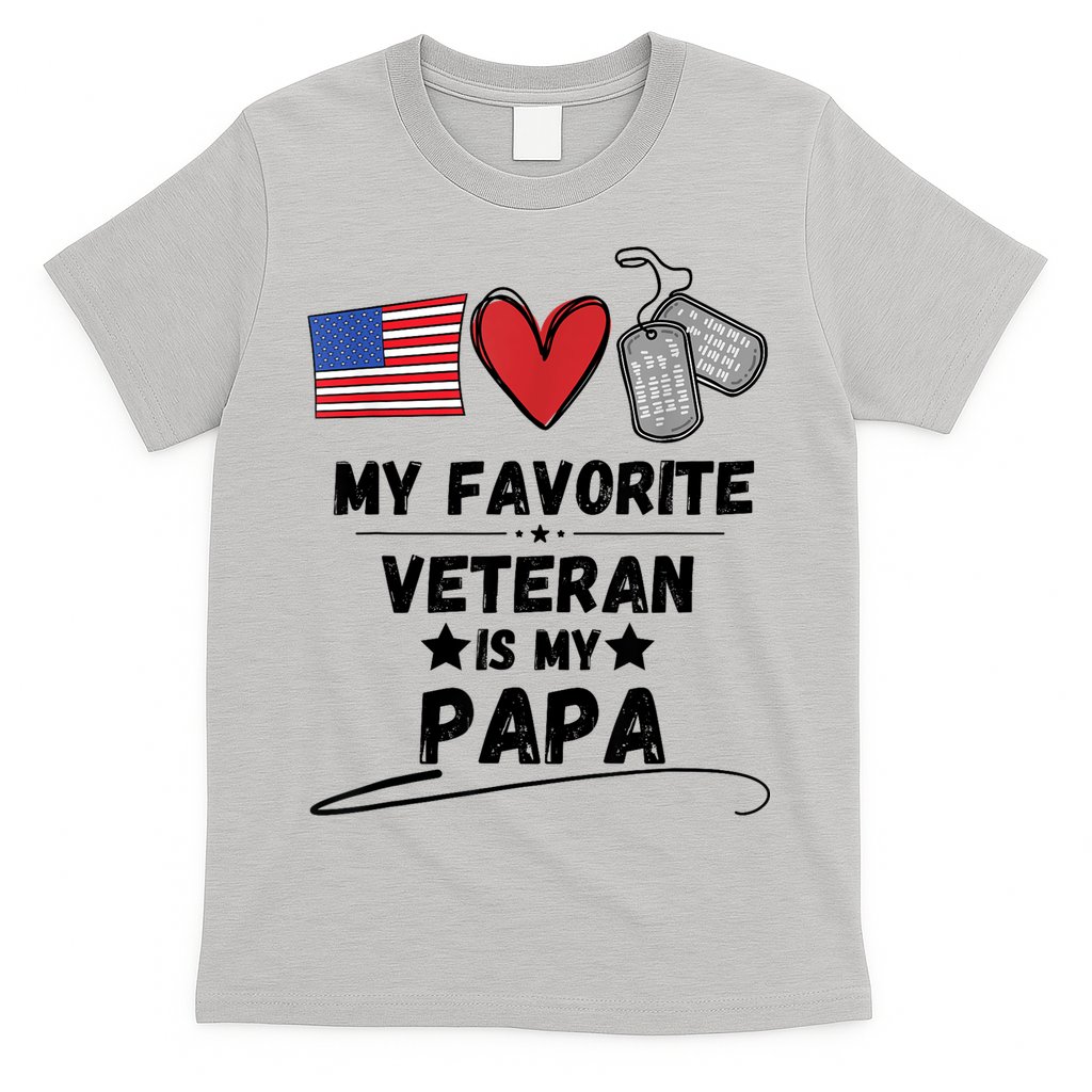 My Favorite Veteran Is My Papa Father Veterans Day T-Shirt