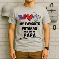My Favorite Veteran Is My Papa Father Veterans Day T-Shirt