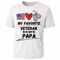 My Favorite Veteran Is My Papa Father Veterans Day Cooling Performance Crew T-Shirt