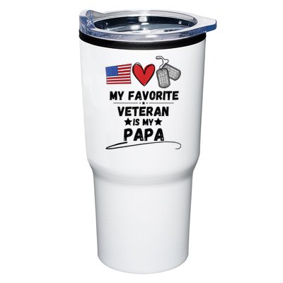 My Favorite Veteran Is My Papa Father Veterans Day Tumbler