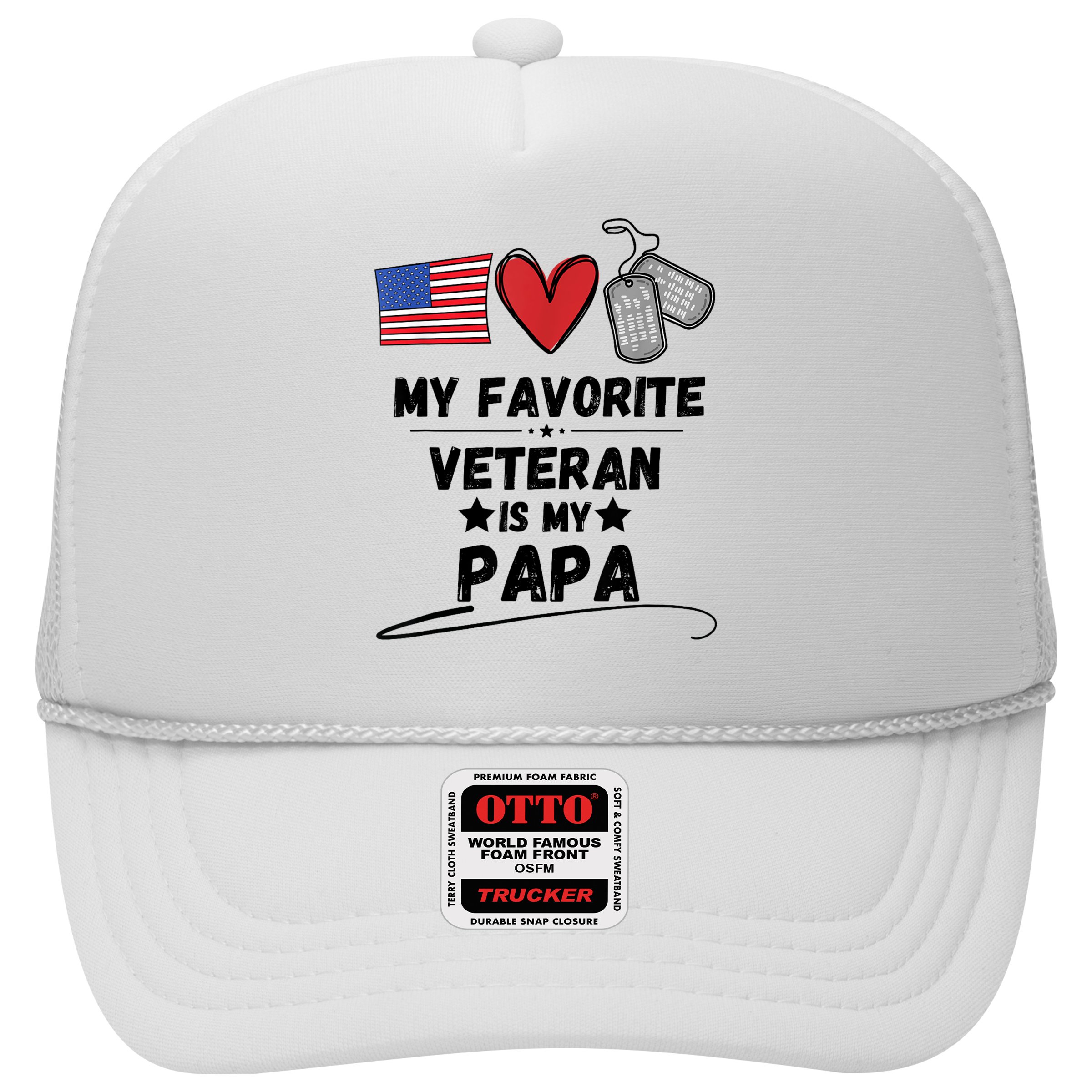 My Favorite Veteran Is My Papa Father Veterans Day Hat