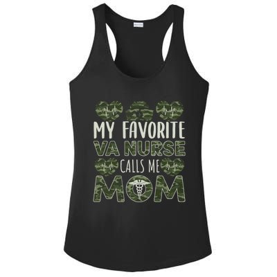 My Favorite Va Nurse Calls Me Mom Va Nurse Mom Gift Ladies PosiCharge Competitor Racerback Tank