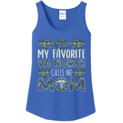 My Favorite Va Nurse Calls Me Mom Va Nurse Mom Gift Ladies Essential Tank