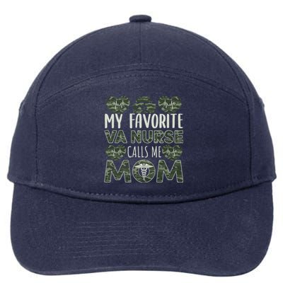 My Favorite Va Nurse Calls Me Mom Va Nurse Mom Gift 7-Panel Snapback Hat