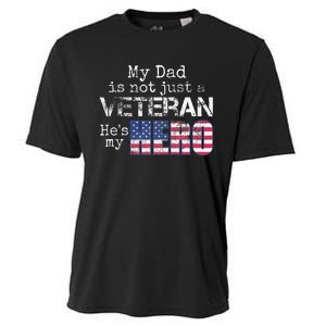 Military Family Veteran Support My Dad Us Veteran My Hero Cooling Performance Crew T-Shirt