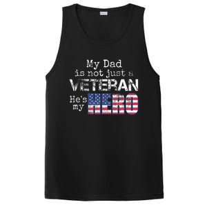 Military Family Veteran Support My Dad Us Veteran My Hero PosiCharge Competitor Tank